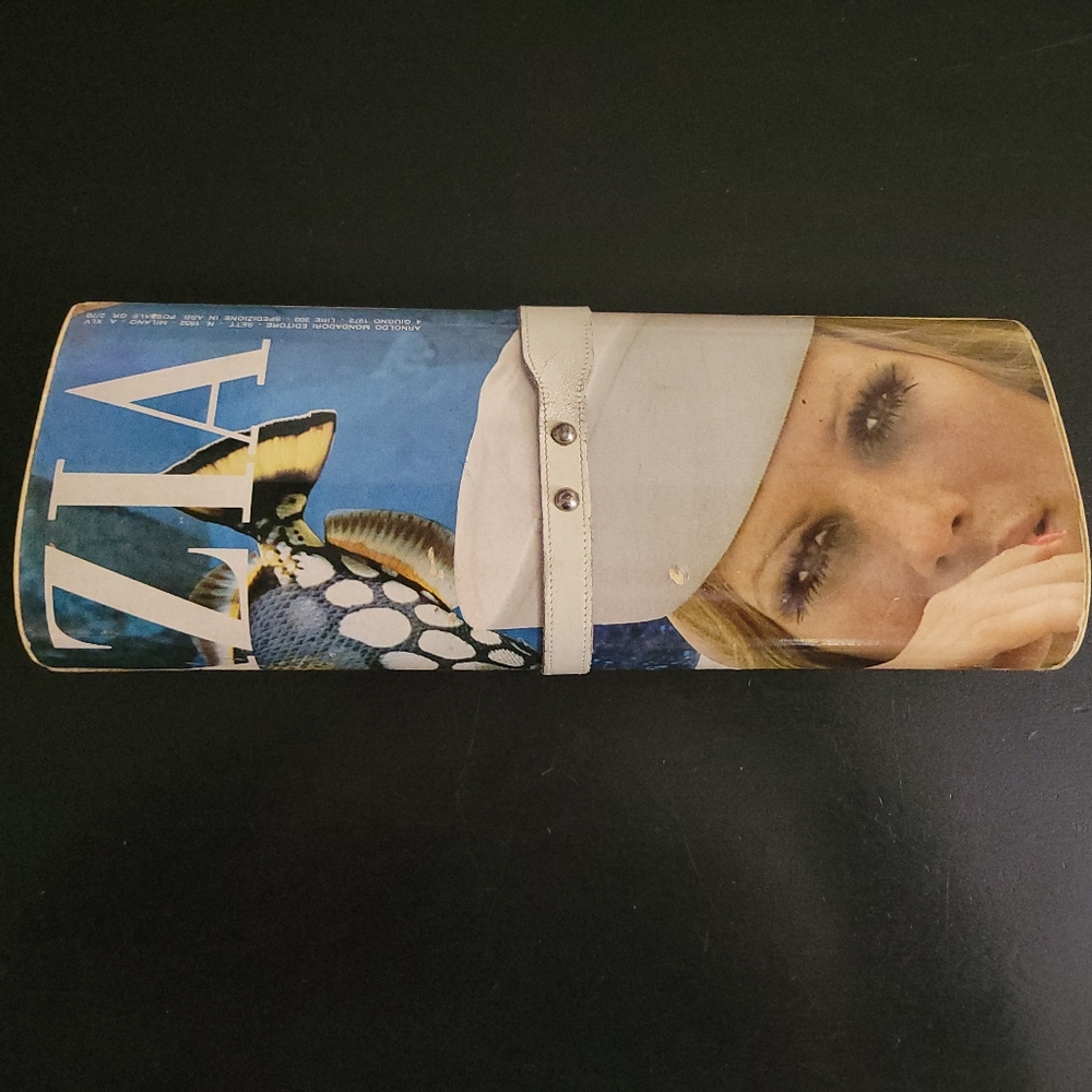 Vintage Magazine Cover Hardshell Clutch